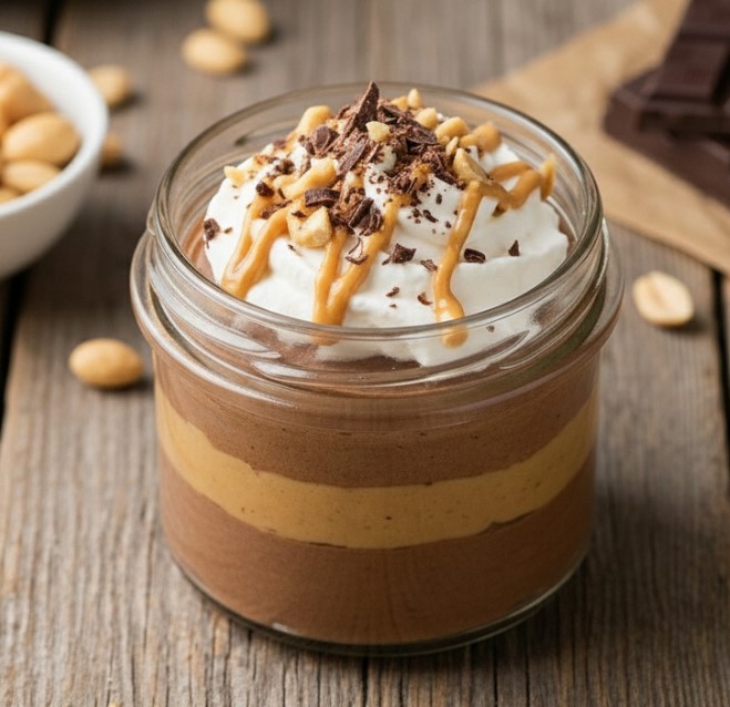 keto chocolate peanut butter mousse