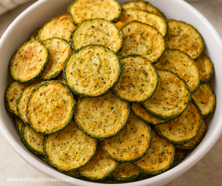 Keto Crispy Zucchini Chips
