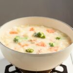Keto creamy chicken & spinach soup