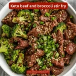 keto beef & broccoli stir fry