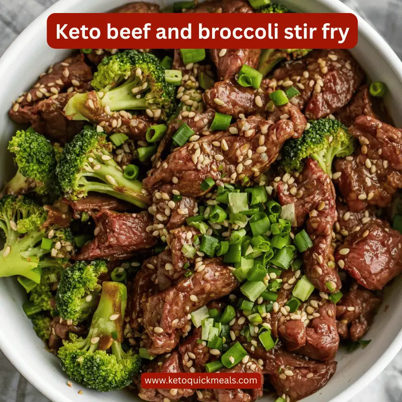 keto beef & broccoli stir fry