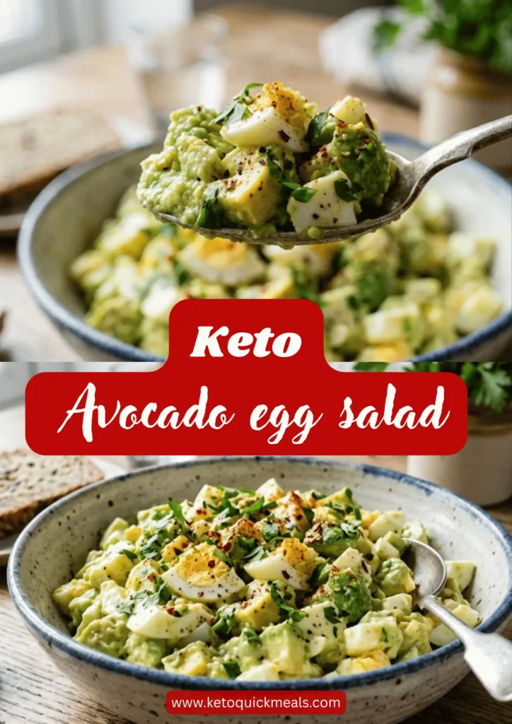 low carb avocado egg salad