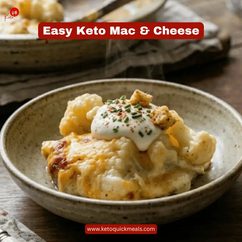 low carb cauliflower mac and cheese