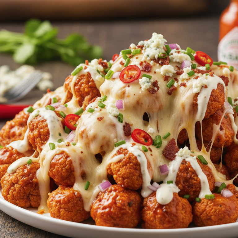 Keto Buffalo Cauliflower Bites