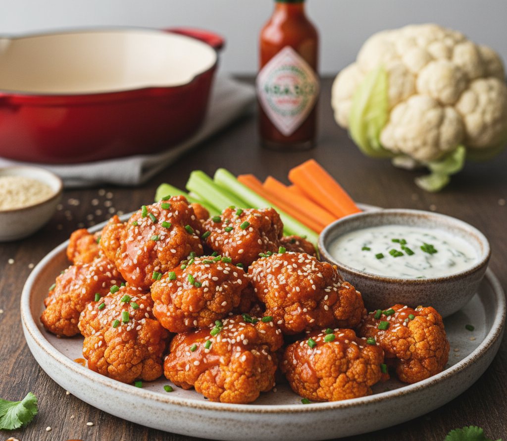 Keto Buffalo Cauliflower Bites