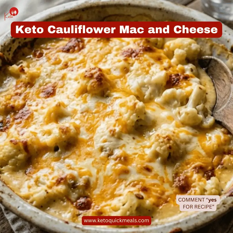 easy keto cauliflower mac and cheese