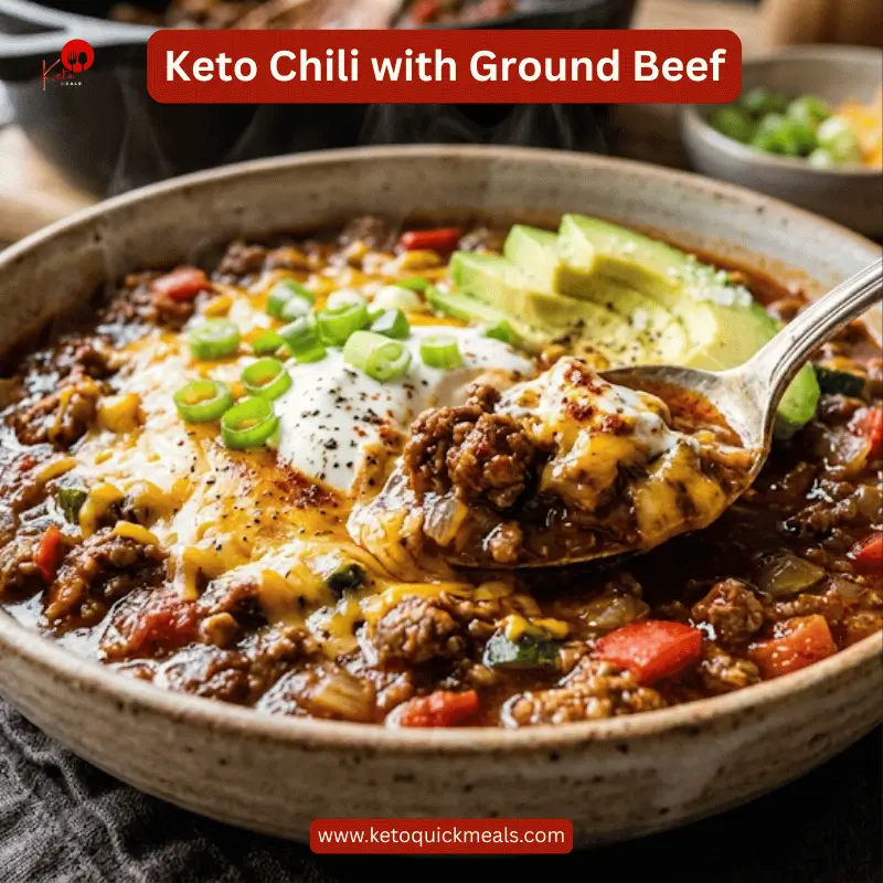 keto chili with ground beef