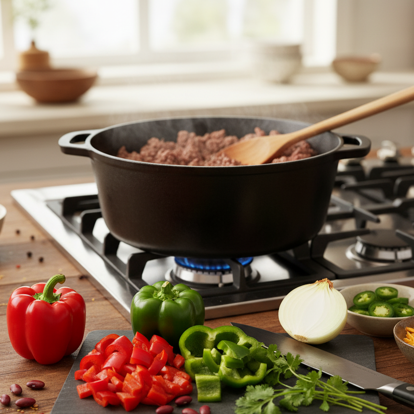 Keto Chili with Ground Beef