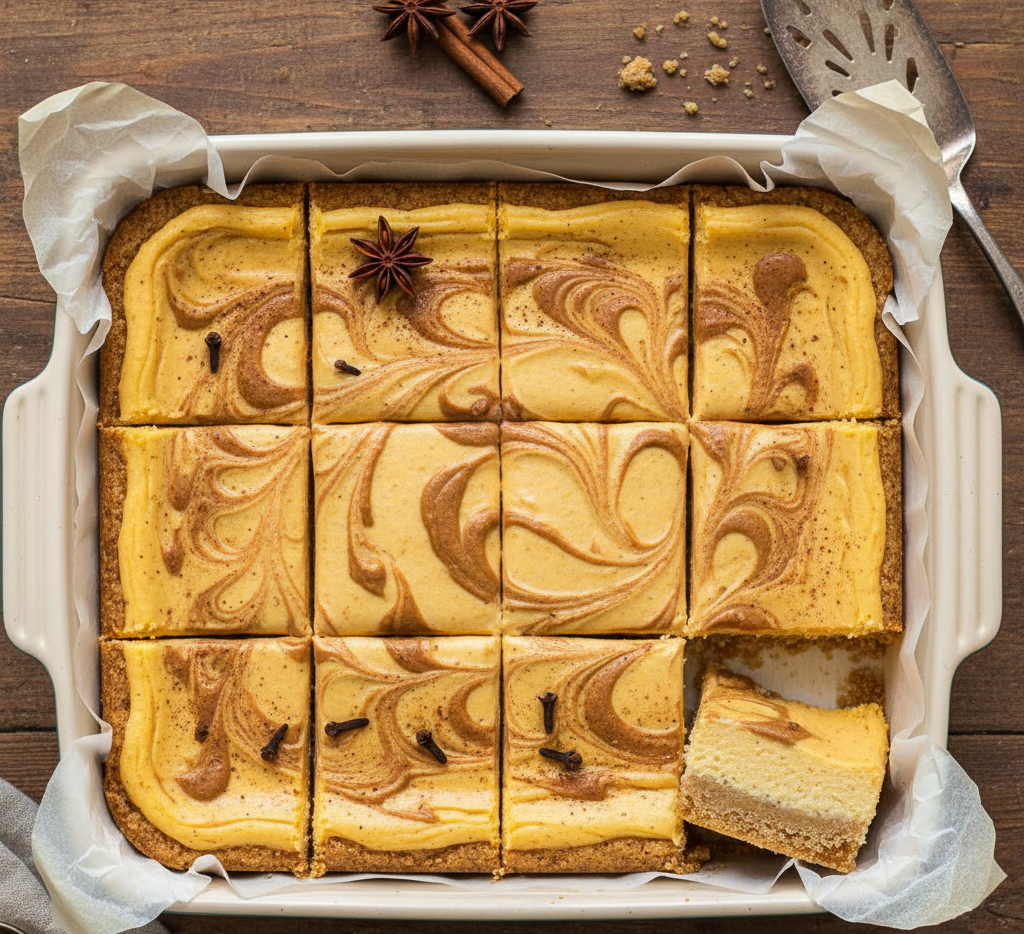 Pumpkin Cheesecake Bars