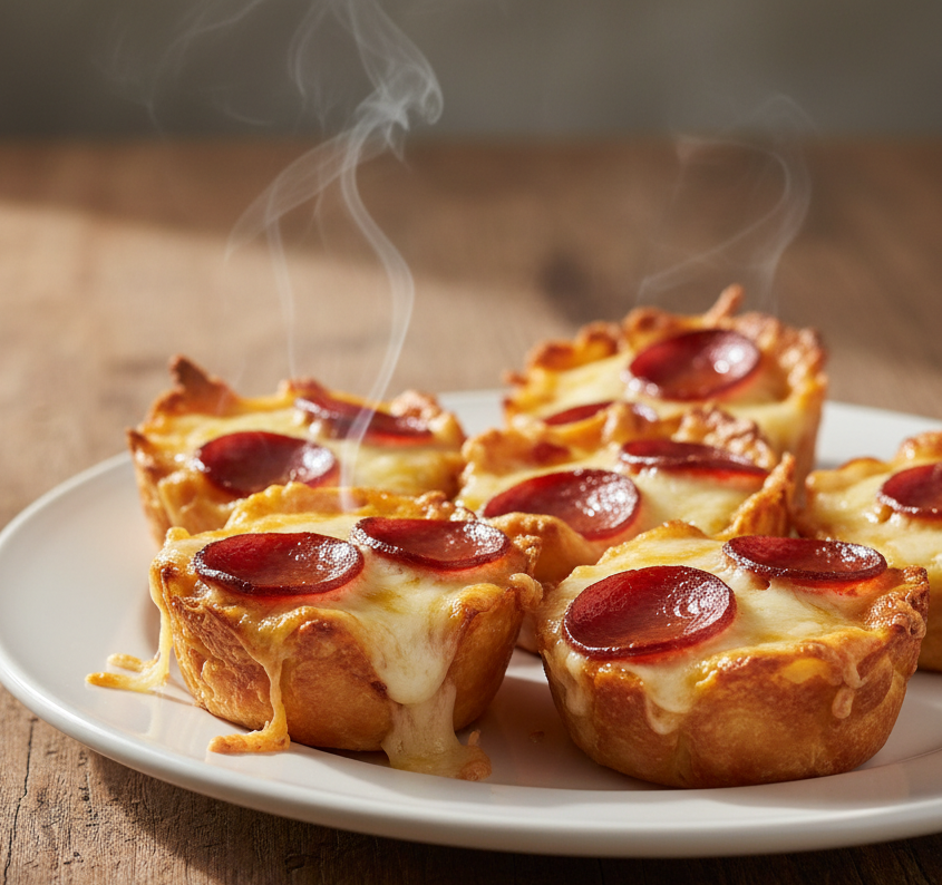 easy cheese and pepperoni keto snack cups