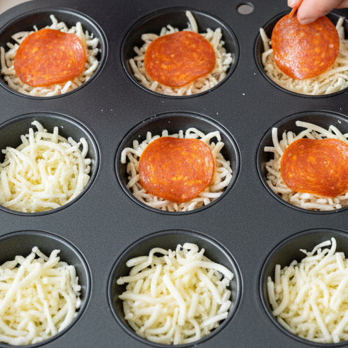 cheese and pepperoni  snack cups