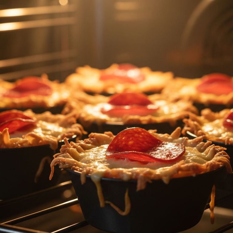 cheese and pepperoni keto snack cups