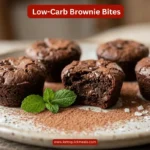 low-carb brownie bites