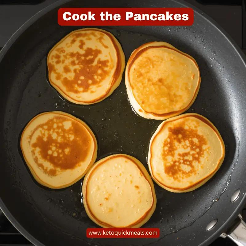 cook the keto pancakes