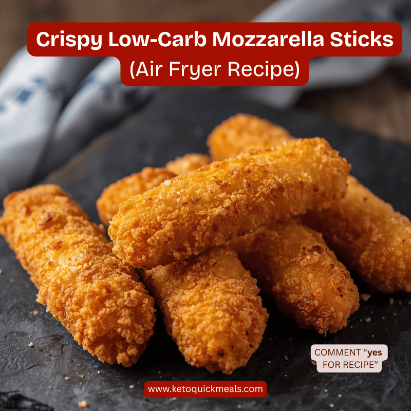 low carb air fryer mozzarella sticks