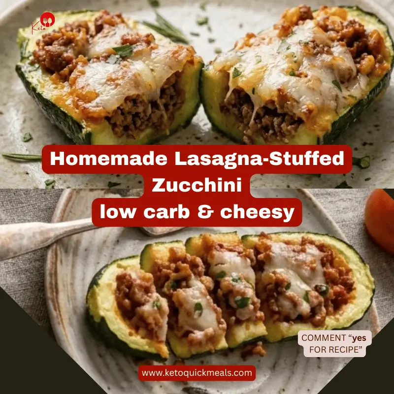 lasagna-stuffed zucchini