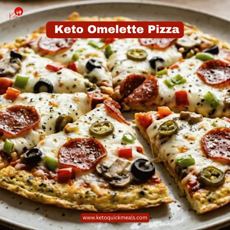 Omelette pizza (keto and low carb)