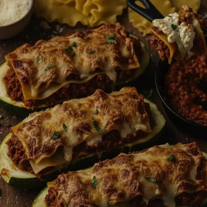 Lasagna-Stuffed Zucchini
