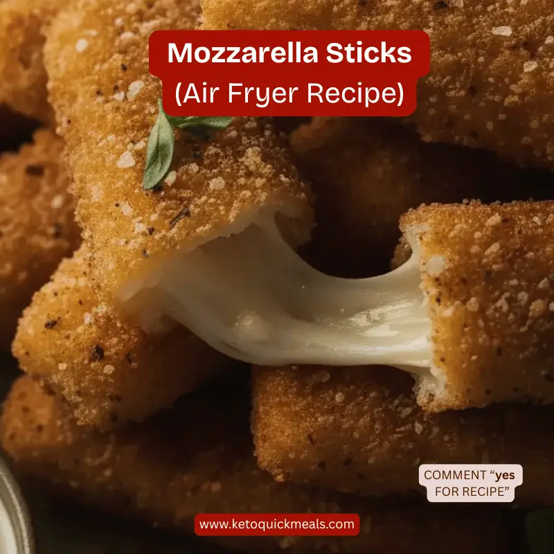 air fried mozzarella sticks