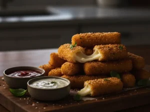 low-carb mozzarella sticks.