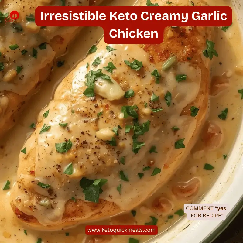 low carb creamy garlic chicken recipe