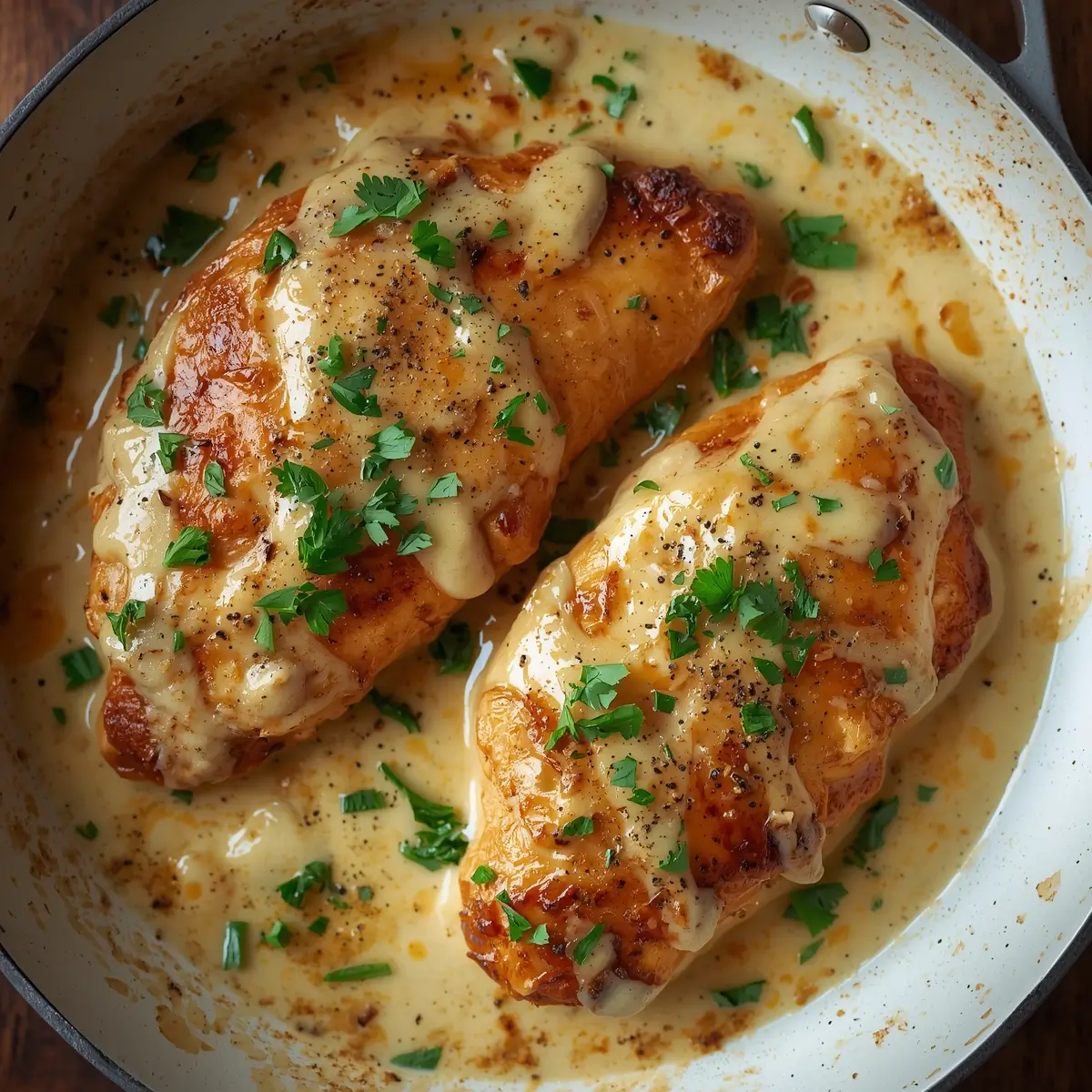 Keto Creamy Garlic Chicken