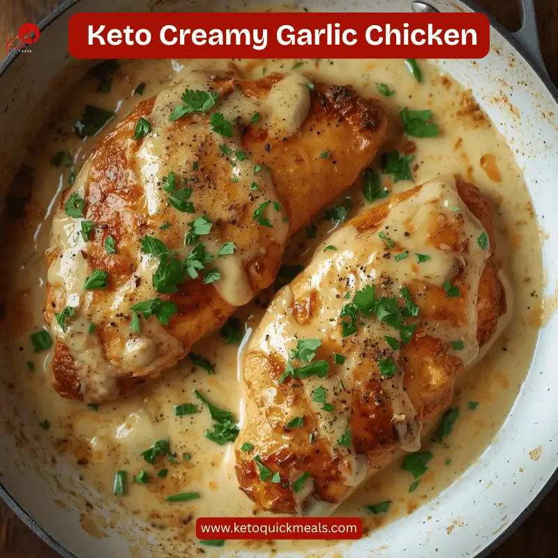 keto creamy garlic chicken
