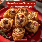 keto savory christmas cranberry roll ups