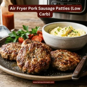 air fryer pork sausage patties