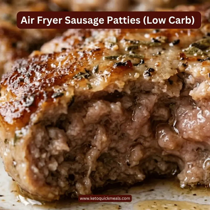low carb sausage patties
