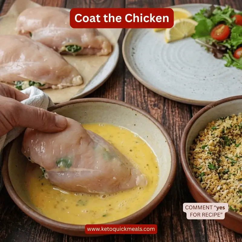 coat the chicken cutlets