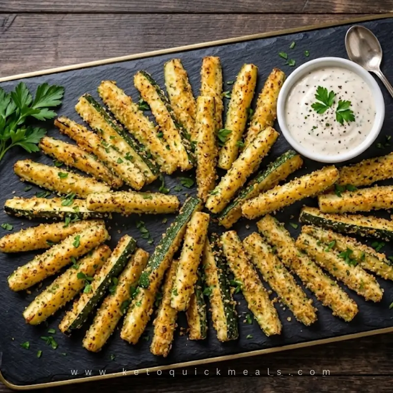 low carb zucchini fries