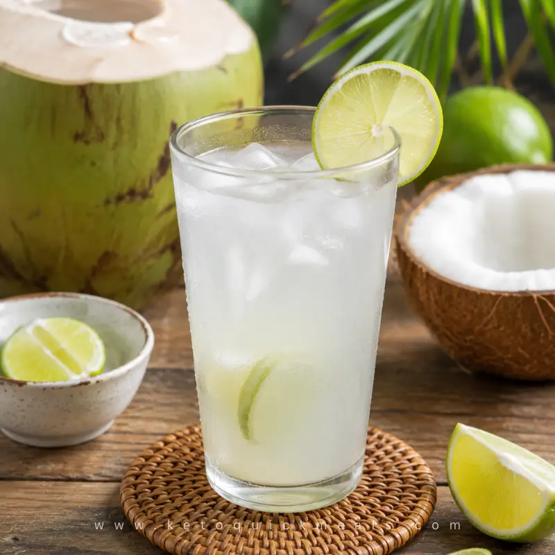 coconut lime electrolyte refreshing summer drink