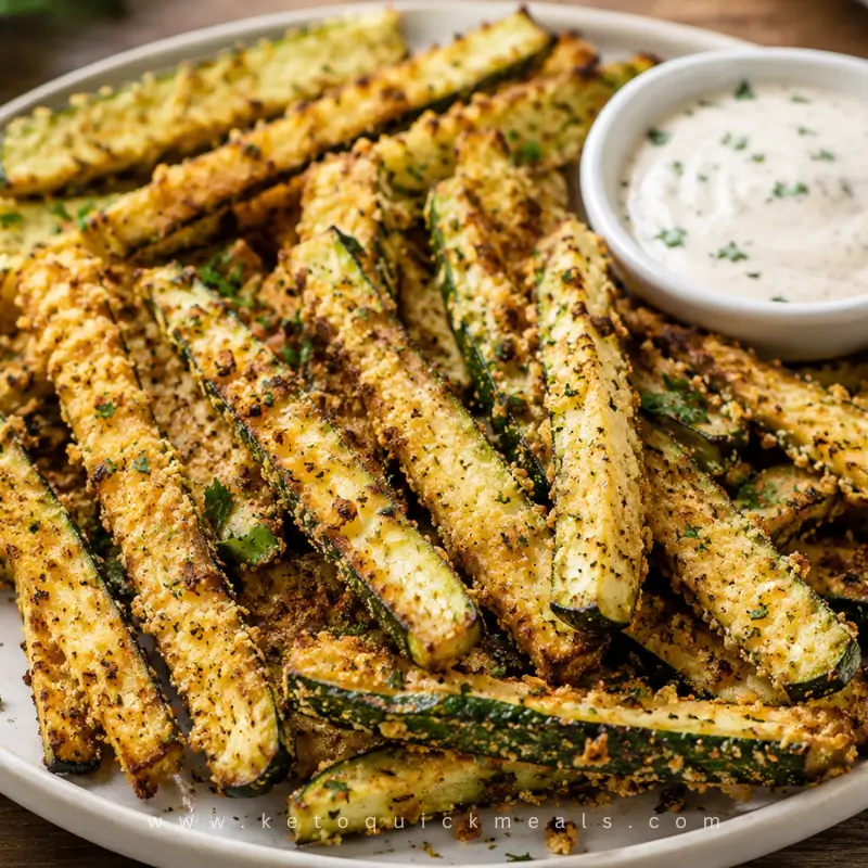 crispy air fryer zucchini fries