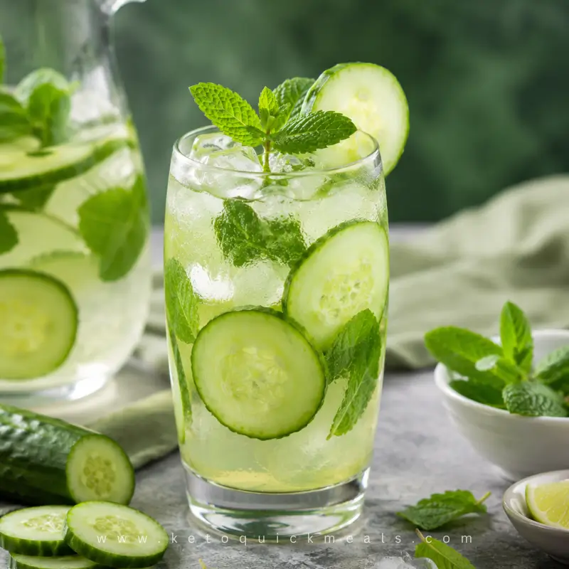 cucumber mint cooler, refreshing summer drinks