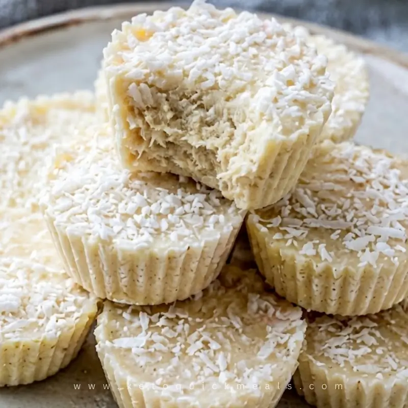 No sugar high-protein coconut cups
