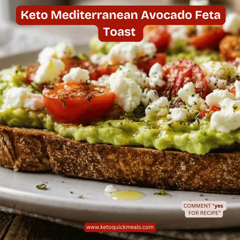 avocado feta toast