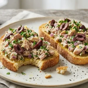 Mediterranean Tuna Toast