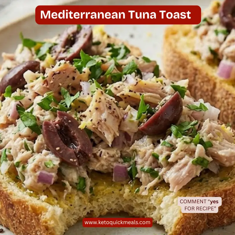 Mediterranean-Tuna-Toast-with-Fresh-Herbs-and-Olives