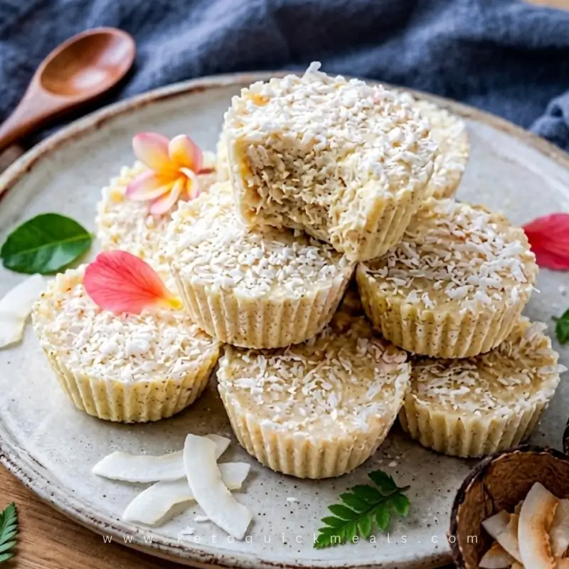high-protein coconut cups