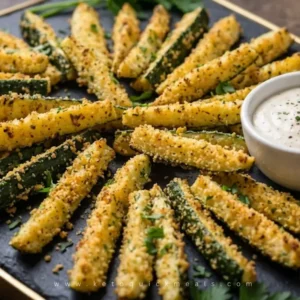 Air fryer zucchini fries