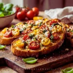 Mediterranean-Tomato-Basil-Garlic-Bread