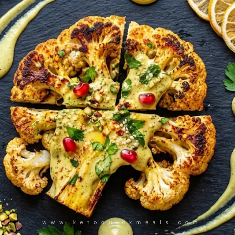anti-inflammatory-Charred-Cauliflower-Steaks-with-Lemon-Turmeric-Tahini.