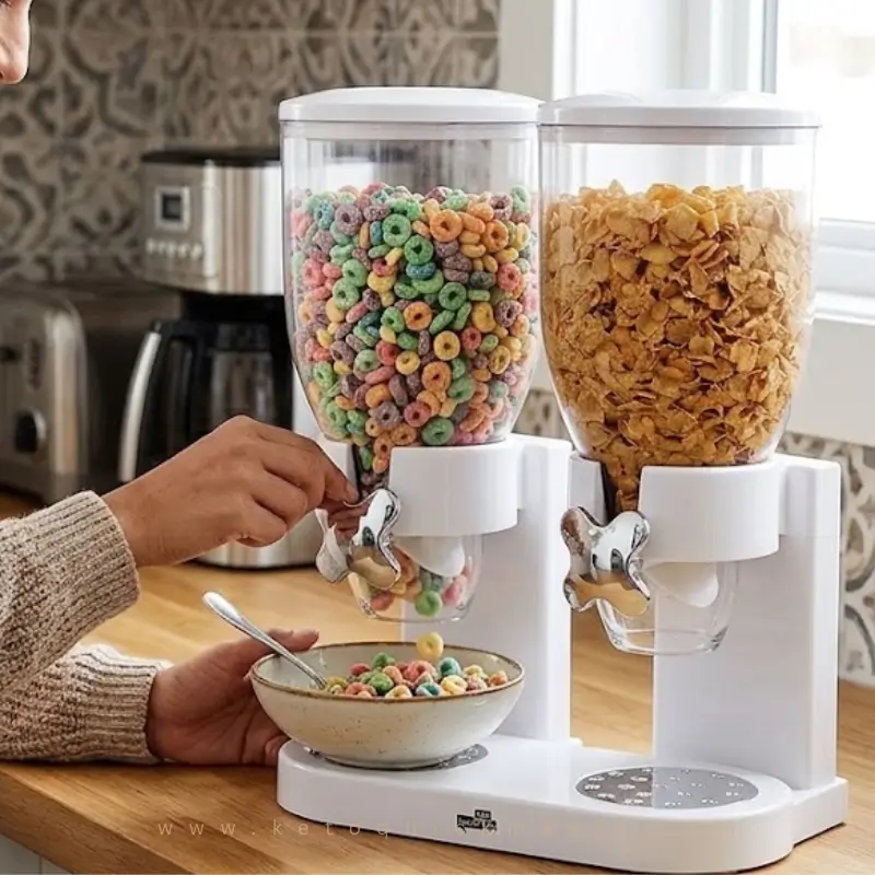 Zevro / GAT201C Dual-Control Dry Food Dispenser