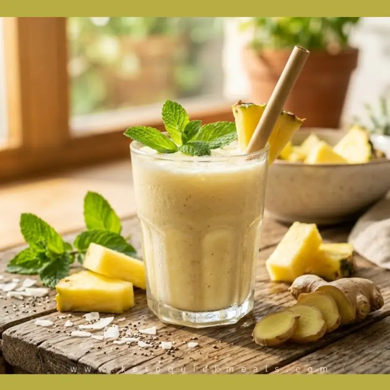 pineapple-ginger-smoothie may help reduce inflammation