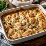 Garlic Chicken & Mushroom Bake
