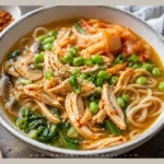 high-protein-Miso-Chicken-Noodle-Soup